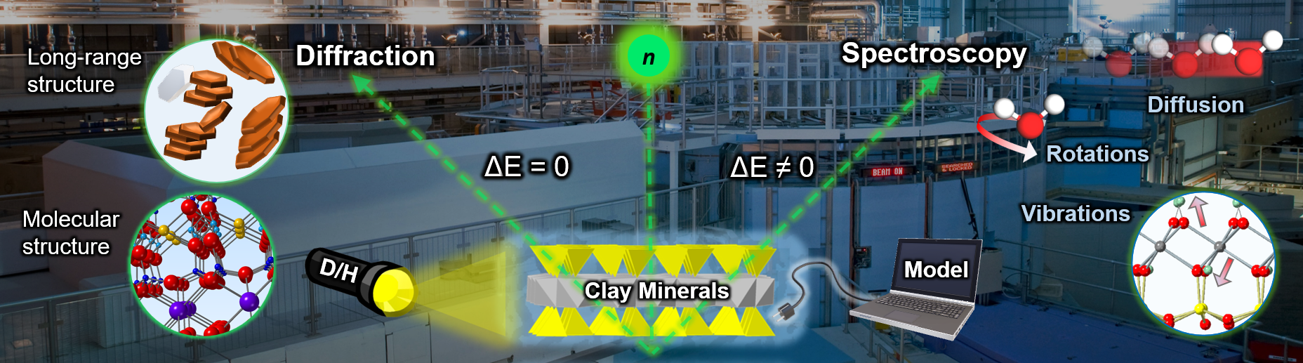 Neutron Scattering as a useful tool to study clay minerals